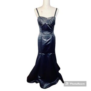 Mori Lee Mermaid Prom Formal Satin Dress Size 7 8